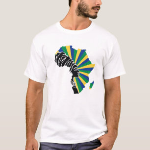 Camiseta Gabão Gabonês Bandeira África Mapa Patrimônio 