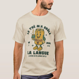 Camiseta Gabão: o chá me queimou a língua