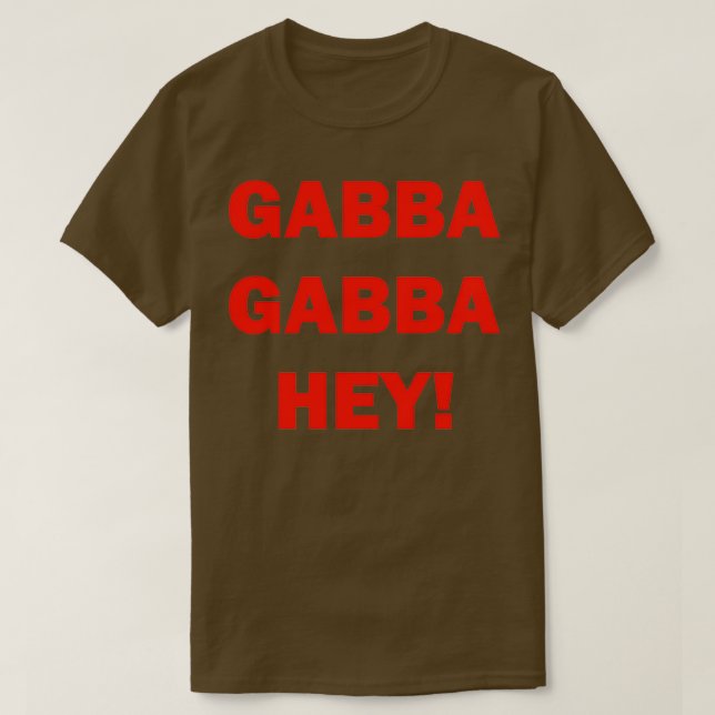 CAMISETA GABBA GABBA HEY (Frente do Design)