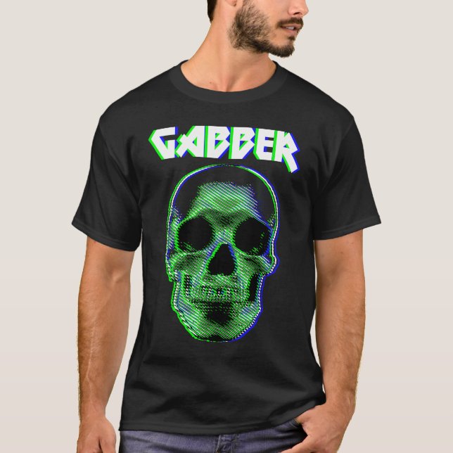 Camiseta Gabber Gabba Hardcore Techno Rave Hardstyle Tekk F (Frente)