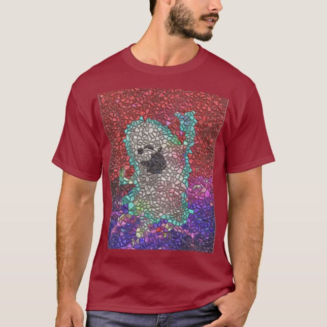 Camiseta Gabbie the Ghost Red Mosaic  (Frente)