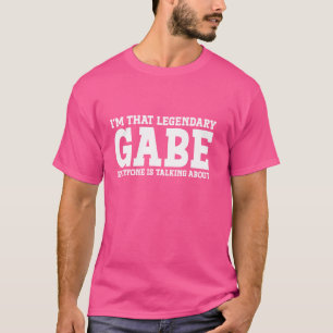 Camiseta Gabe Nome Pessoal Primeiro Nome Engraçado Gabe