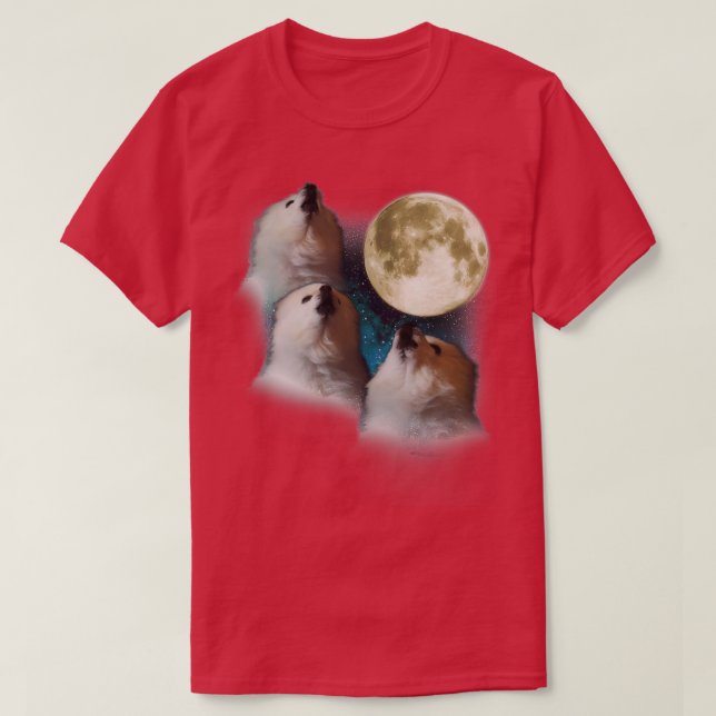 Camiseta Gabe, o Cão Três Lua Gabe (Frente do Design)