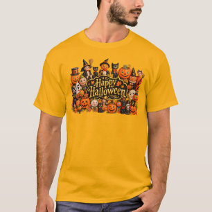Camiseta Gabinete de Curiosidades de Halloween Vintage Mena