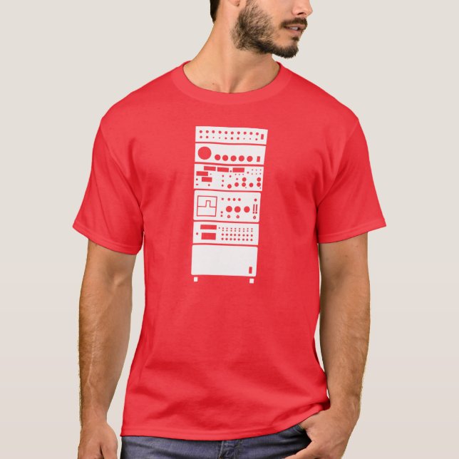Camiseta Gabinete de rack (roupa escuro) (Frente)