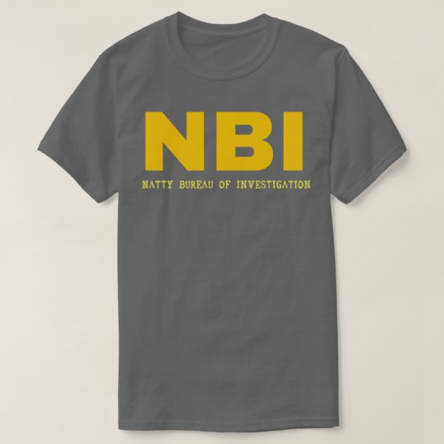 Camiseta Gabinete Nacional de Investigação do NBI (Frente do Design)