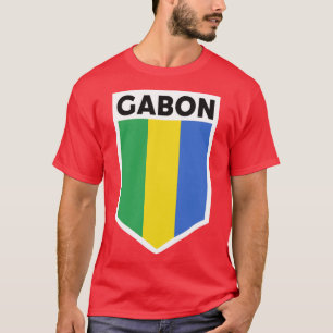 Camiseta Gabon Flag Emblem