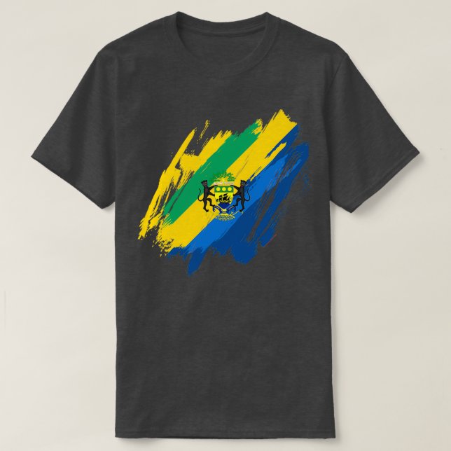 Camiseta Gabon Rpublique Gabonaise (Frente do Design)