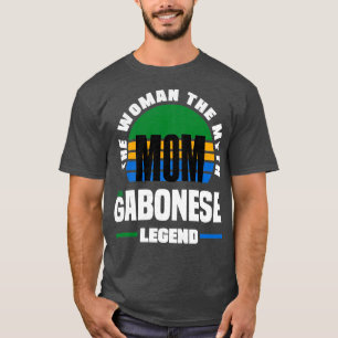 Camiseta Gabonês Gabão Dia de as mães de Bandeira Gabonês