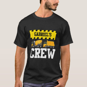 Camiseta Gabriel Construction Crew Custom Dumcaminhão Dump 