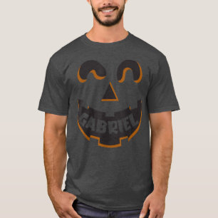 Camiseta Gabriel Jack O Lantern Pumpkin Kids Halloween Pers