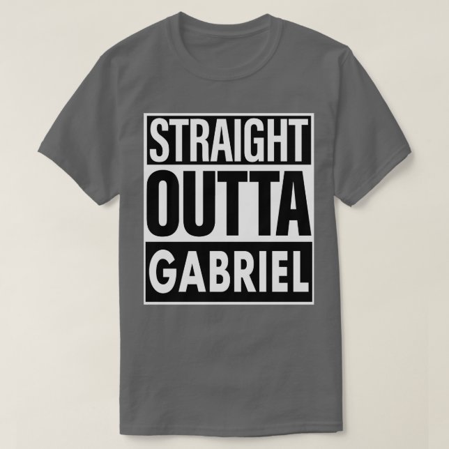 Camiseta Gabriel Name Hetero Outta Gabriel (Frente do Design)