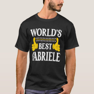 Camiseta Gabriele Personal Name First Name World's Best Gab
