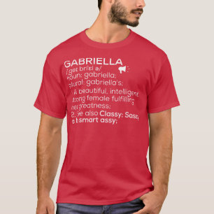 Camiseta Gabriella Nome Gabriella Definição Gabriella Fema