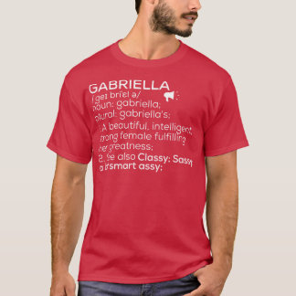 Camiseta Gabriella Nome Gabriella Definição Gabriella Fema