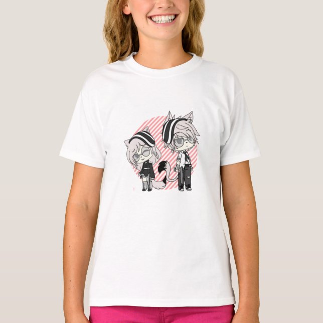 Camiseta gacha,gacha life,gacha club,jogo,anime, (Frente)