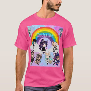 Camiseta Gacha Life Anime Pack - Topo sem-abrigo