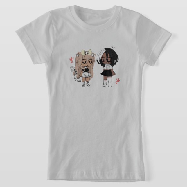 Camiseta masculina da série Gacha Life, Karin, a estranha gótica