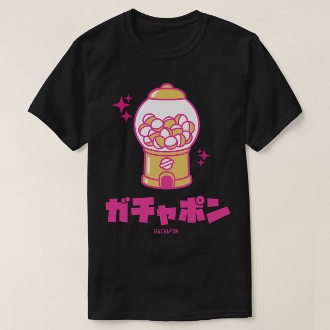 Camiseta Gachapon Capsule Toy Machine (Frente do Design)