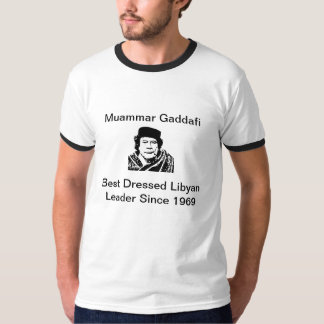 Camiseta Gadafi, Muammar Gaddafi, melhor vestiu o libanês