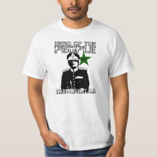 Camiseta Gaddafi: Herói das pessoas!