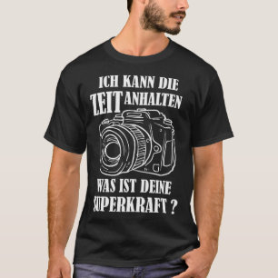 Camiseta gadget de câmera fotográfica
