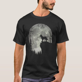 Camiseta Gado Australiano E Lua Halloween Halloween Mon