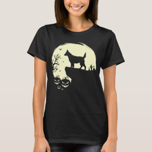 Camiseta Gado de Cão Vermelho Azul Halloweador Cinto-austra