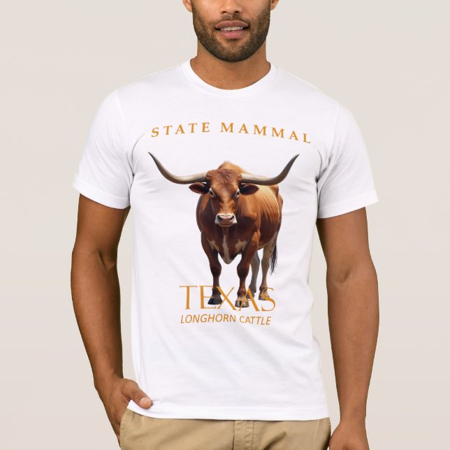 Camiseta Gado de Corte do Território do Texas (Frente)