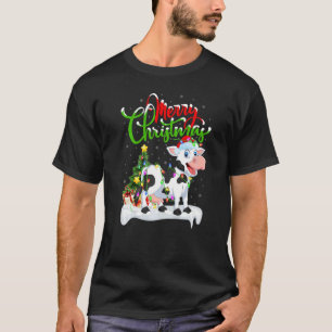Camiseta Gado Decorações de Natal Santa Gado Natal