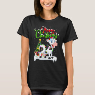 Camiseta Gado Enfeites de Natal Santa Gado Natal