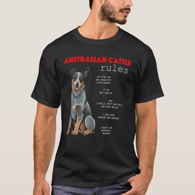 Camiseta Gado-Gado Australiano Regimento Engraçado Bovinos  (Frente)