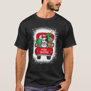 Camiseta Gado-Gato-Gato-Gato-Bolo-Gato-Vermelho Feliz Natal