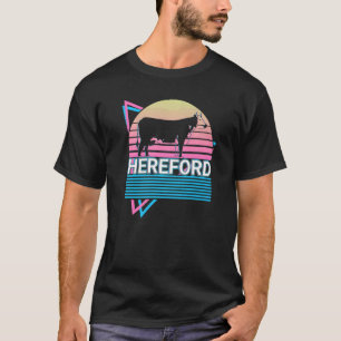 Camiseta Gado Hereford Vaca Hereford Fazendeiro Retro