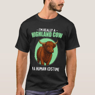 Camiseta Gado Highland Cattle Vaca das Terras Altas