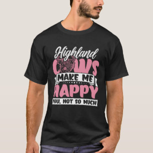 Camiseta Gado Highland Fofo Vacas Highland Me Fazem Feliz f