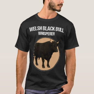 Camiseta Gado Preto Galês Touro Preto Galês