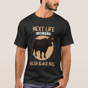 Camiseta Gado Preto Galês Touro Preto Galês 1