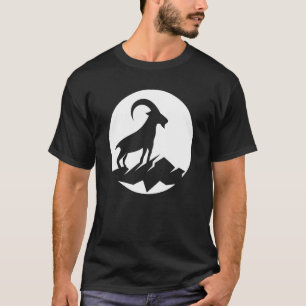 Camiseta Gado Selvagem legal Animais do Corno Selvagem Silh