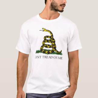 Camiseta Gadsden autêntico não pisa em mim a bandeira