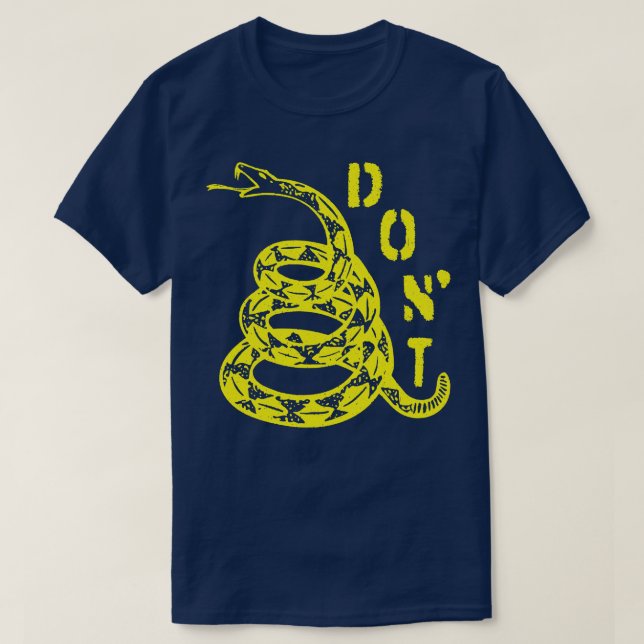 Camiseta Gadsden Cobra DONT (Frente do Design)