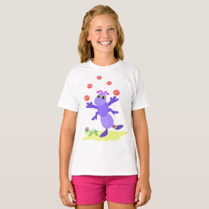 Camiseta Gafanhoto Roxo Fazendo Malabarismo Criatura