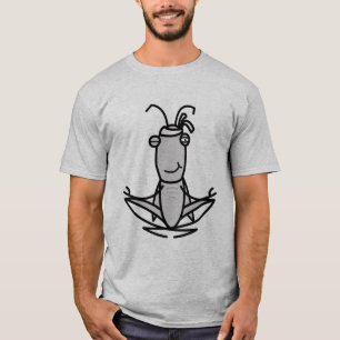 Camiseta Gafanhoto T cinzento da paciência