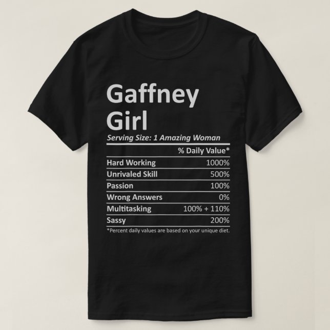 Camiseta GAFFNEY L SC SUL CAROLINA Funny City Raízes (Frente do Design)