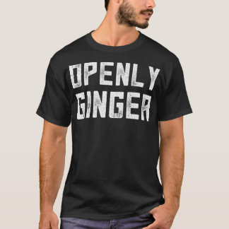 Camiseta Gag Ginger Oferece Ruiva Engraçada Presente Aberto