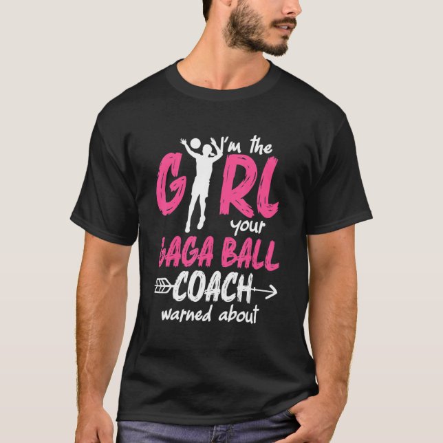 Camiseta Gaga Ball Dodgeball Gaga Girl Coach Player Team 1 (Frente)