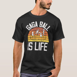 Camiseta Gaga Ball É A Vida Dodgeball Jovens Gaga Ball