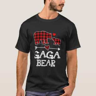 Camiseta Gaga Bear Red Buffalo Xadrez Gaga Bear Pajama