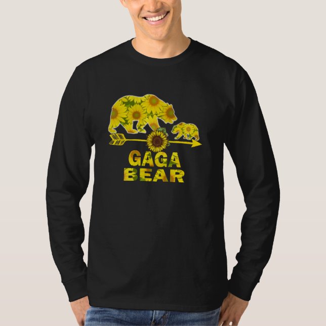 Camiseta Gaga Bear Sunflowers  Sunflowers  For Women Men (Frente)