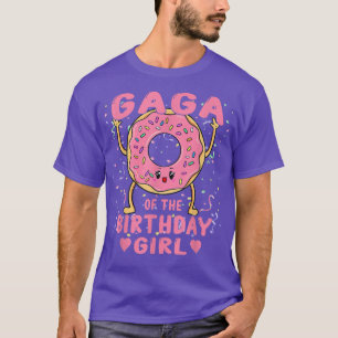 Camiseta Gaga Da Festa De Rosquinha Rosa De Bday Mo